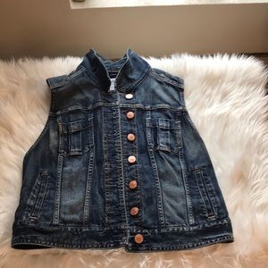 Express jeans vest